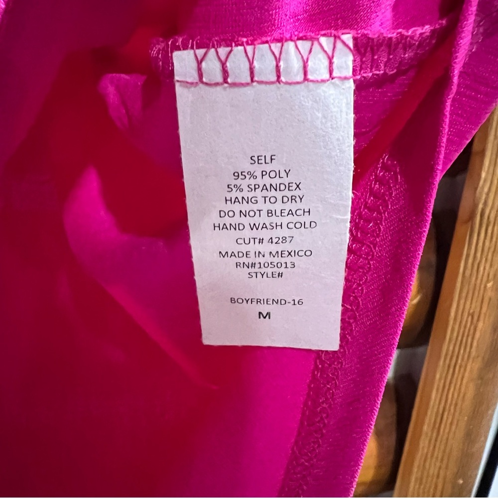 Dear Scarlett Women's Pink Boyfriend style Top medium‎ - Picture 4 of 6